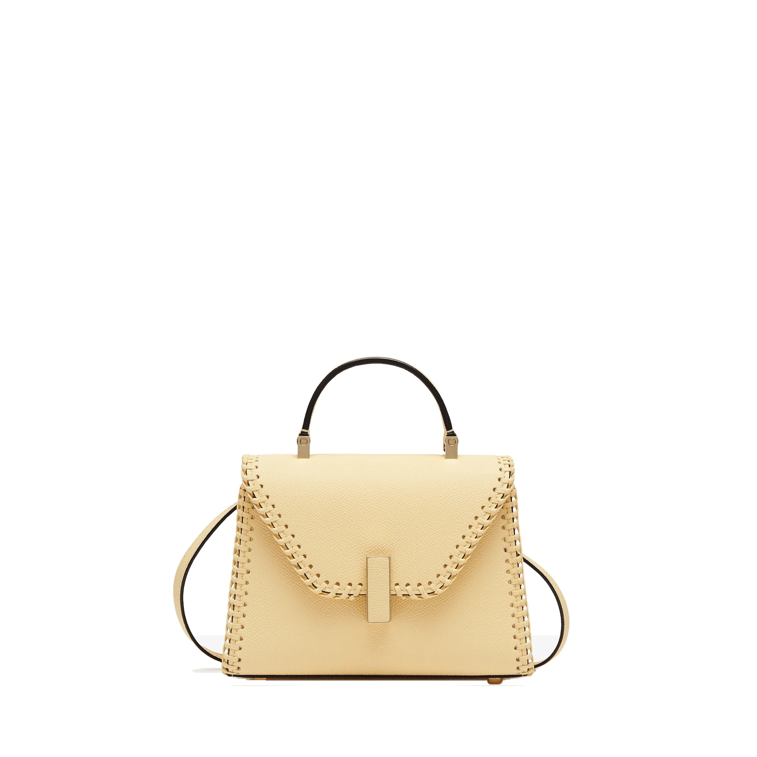 Valextra Iside Braided Crossbody Micro Bag in Cream Yellow Valextra Iside Braided Crossbody Micro Bag in Cream Yellow | Shoulder & Crossbody Bags | Luxury Shoes