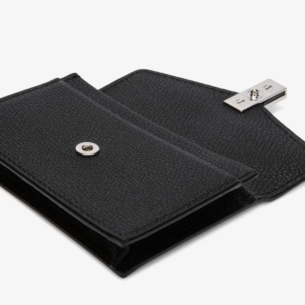 Valextra Iside Card Holder in Black | Wallets & Purses | Luxury Shoes 