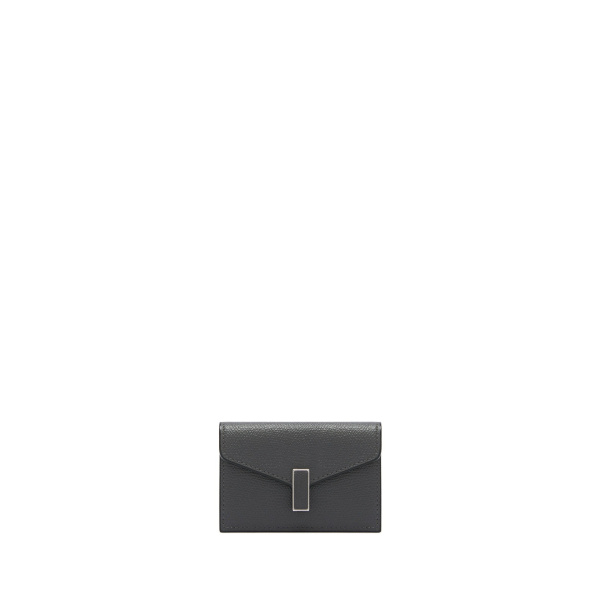 Valextra Iside Card Holder in Smokey Grey | Wallets & Purses | Luxury Shoes 