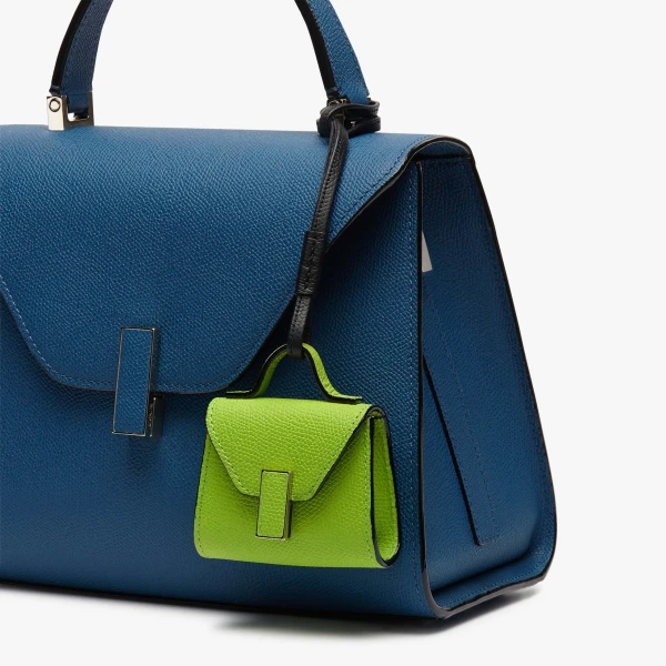 Valextra Iside Charm in Apple Green and Black | Bag charms | Luxury Shoes 