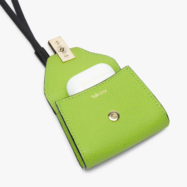 Valextra Iside Charm in Apple Green and Black | Bag charms | Luxury Shoes 