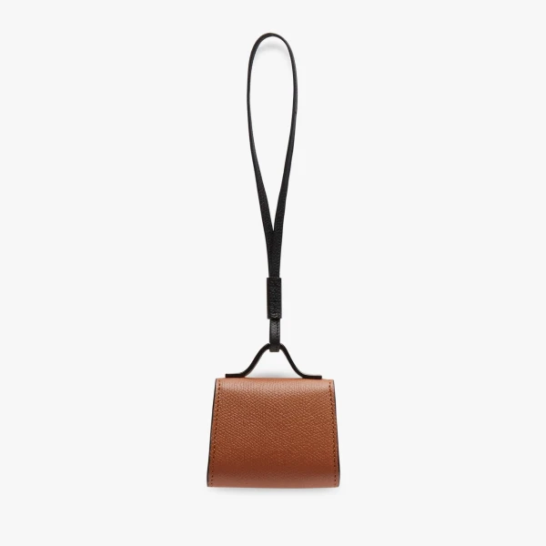Valextra Iside Charm in Gold Brown and Black | Bag charms | Luxury Shoes 