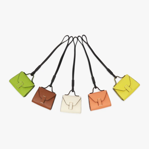 Valextra Iside Charm in Gold Brown and Black | Bag charms | Luxury Shoes 