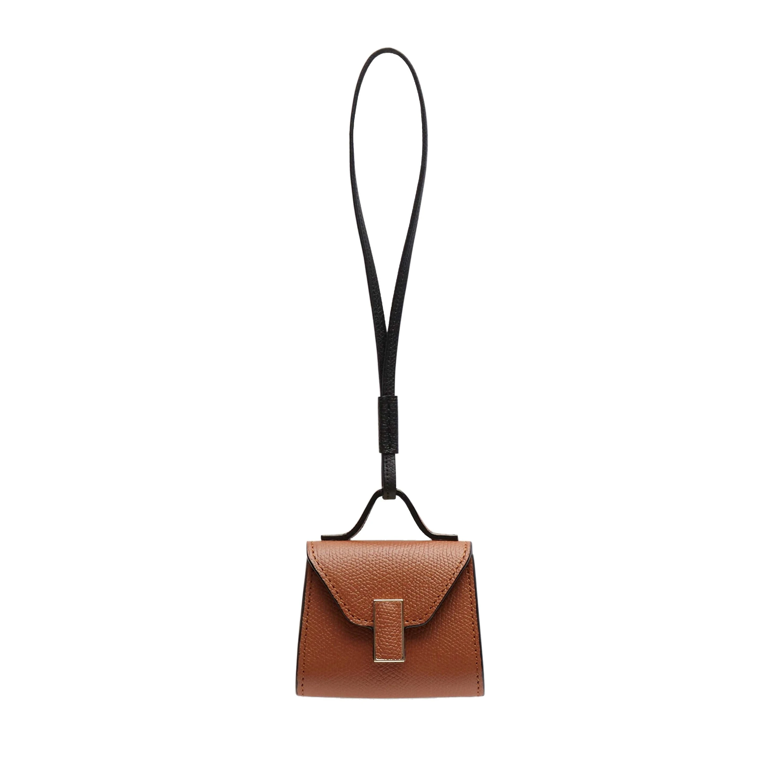 Valextra Iside Charm in Gold Brown and Black Valextra Iside Charm in Gold Brown and Black | Bag charms | Luxury Shoes