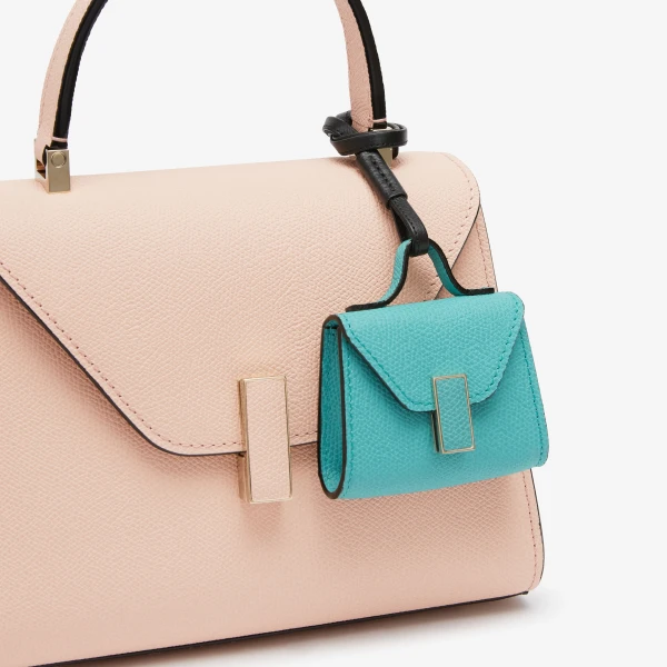 Valextra Iside Charm in Ocean Blue and Black | Bag charms | Luxury Shoes 