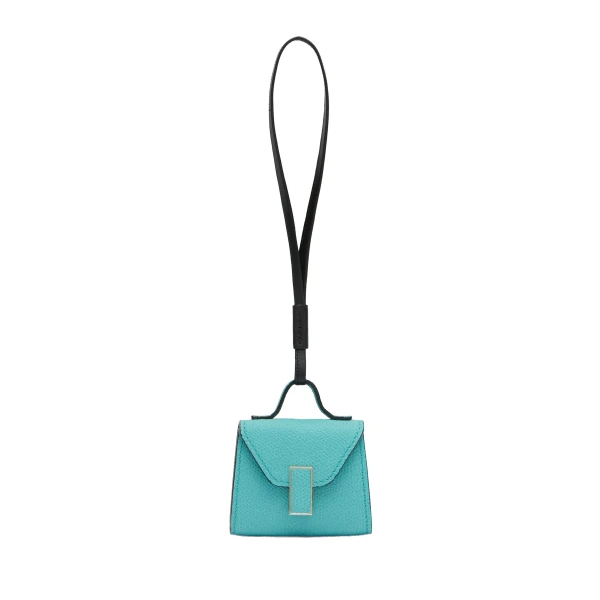 Valextra Iside Charm in Ocean Blue and Black | Bag charms | Luxury Shoes 