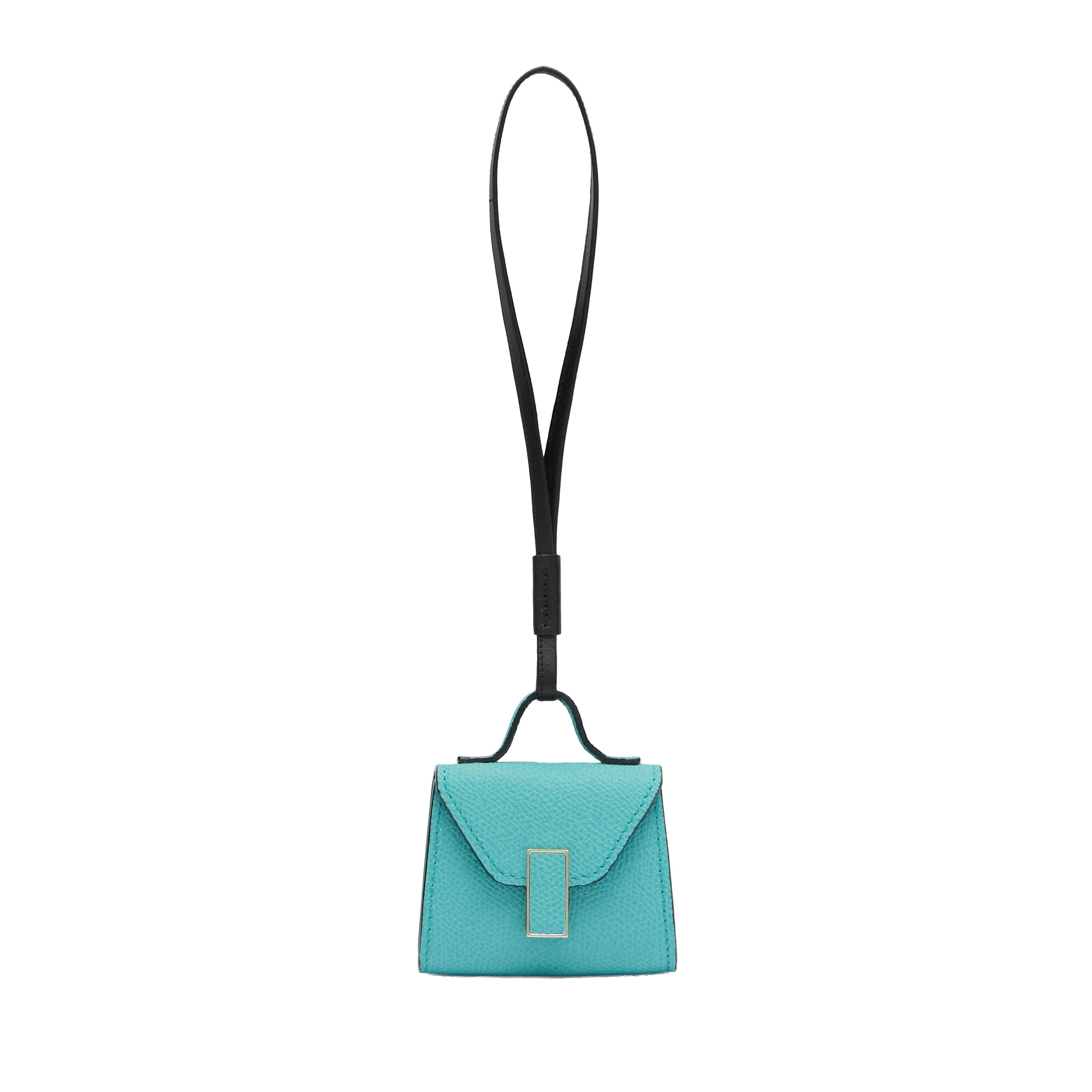 Valextra Iside Charm in Ocean Blue and Black Valextra Iside Charm in Ocean Blue and Black | Bag charms | Luxury Shoes