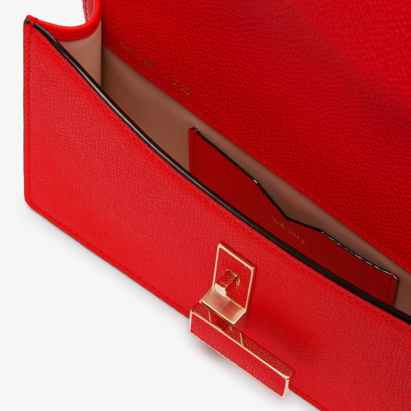 Valextra Iside Clutch with Chain Bag in Crimson Red | Clutch Bags | Luxury Shoes 