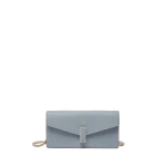 Valextra Iside Clutch with Chain Bag in Niagara Blue | Clutch Bags | Luxury Shoes 