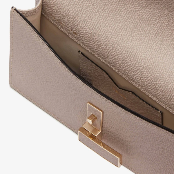 Valextra Iside Clutch with Chain Bag in Nude Pink | Clutch Bags | Luxury Shoes 