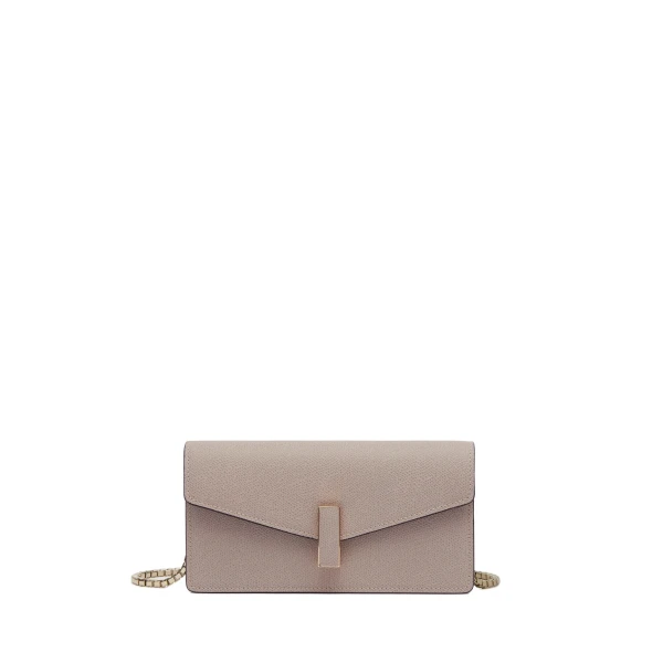 Iside Clutch with Chain Bag in Nude Pink