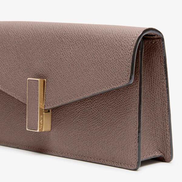 Valextra Iside Clutch with Chain Bag in Sahara Brown | Clutch Bags | Luxury Shoes 