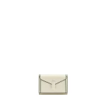 Valextra Iside Compact Wallet with Coin Holder in Pergamena White | Wallets & Purses | Luxury Shoes 