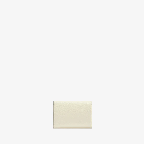Valextra Iside Compact Wallet with Coin Holder in Pergamena White | Wallets & Purses | Luxury Shoes 