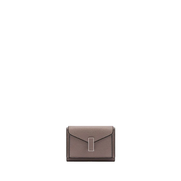 Valextra Iside Compact Wallet with Coin Holder in Sahara Brown | Wallets & Purses | Luxury Shoes 