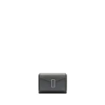 Valextra Iside Compact Wallet with Coin Holder in Smokey Grey | Wallets & Purses | Luxury Shoes 