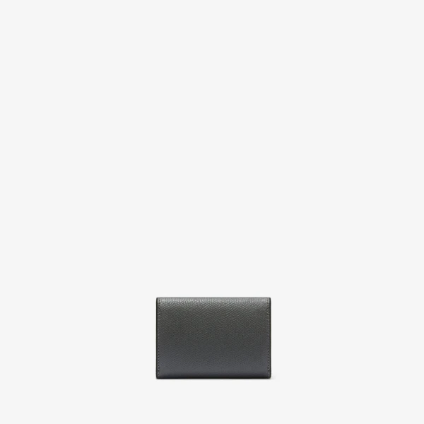 Valextra Iside Compact Wallet with Coin Holder in Smokey Grey | Wallets & Purses | Luxury Shoes 