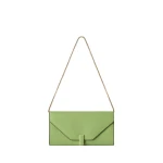 Valextra Iside Continental Purse with Chain in Aloe Green | Wallets & Purses | Luxury Shoes 