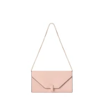 Valextra Iside Continental Purse with Chain in Bonne Mine Pink | Wallets & Purses | Luxury Shoes 