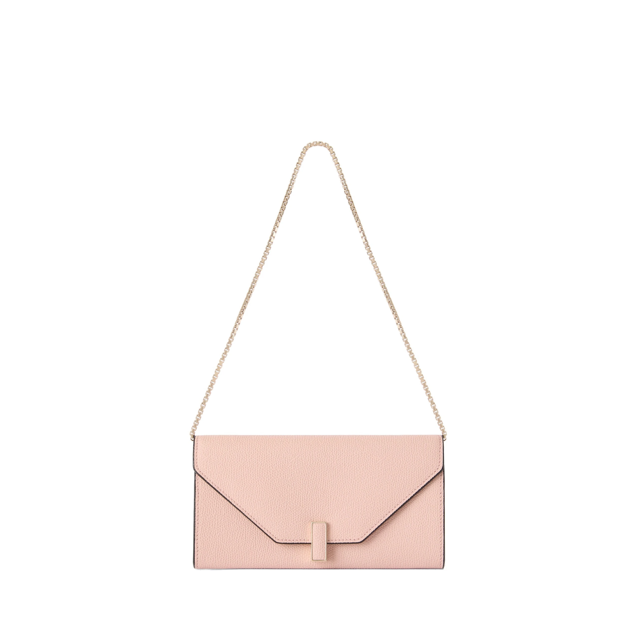 Valextra Iside Continental Purse with Chain in Bonne Mine Pink Valextra Iside Continental Purse with Chain in Bonne Mine Pink | Wallets & Purses | Luxury Shoes