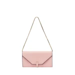 Valextra Iside Continental Purse with Chain in Peony Pink | Wallets & Purses | Luxury Shoes 