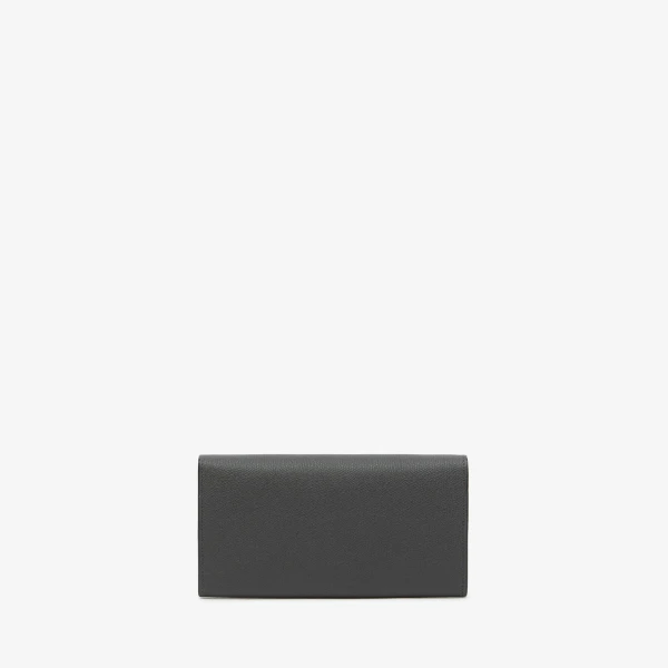 Valextra Iside Continental Purse with Chain in Smokey Grey | Wallets & Purses | Luxury Shoes 