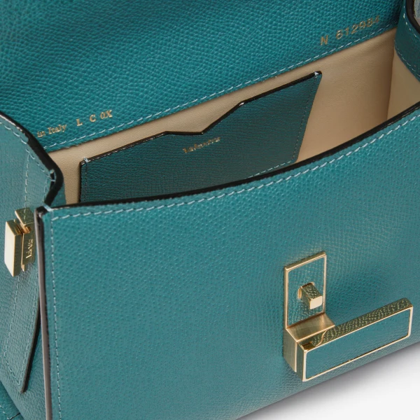 Valextra Iside Crossbody Micro Bag in Bottle Green | Shoulder & Crossbody Bags | Luxury Shoes 