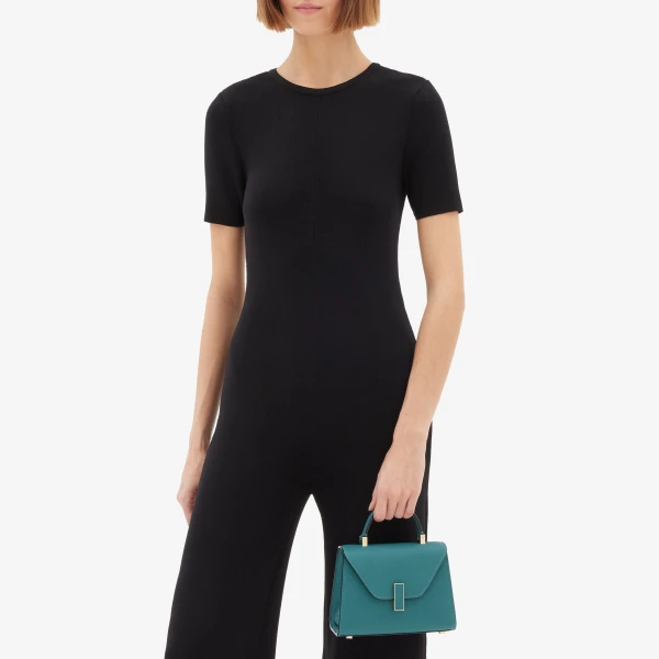 Valextra Iside Crossbody Micro Bag in Bottle Green | Shoulder & Crossbody Bags | Luxury Shoes 
