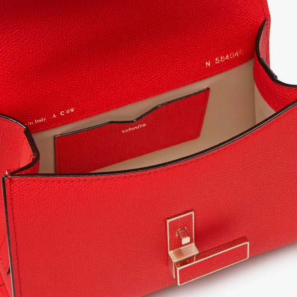 Valextra Iside Crossbody Micro Bag in Crimson Red | Shoulder & Crossbody Bags | Luxury Shoes 