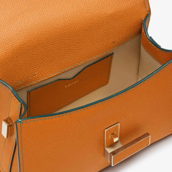 Valextra Iside Crossbody Micro Bag in Havana Brown | Shoulder & Crossbody Bags | Luxury Shoes 