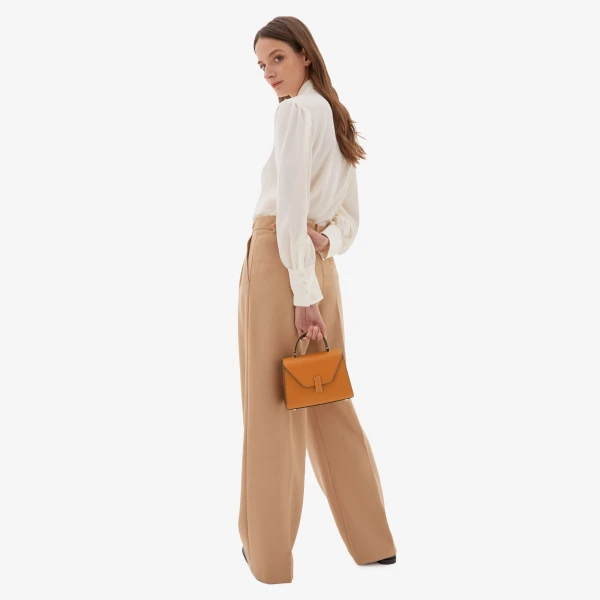 Valextra Iside Crossbody Micro Bag in Havana Brown | Shoulder & Crossbody Bags | Luxury Shoes 