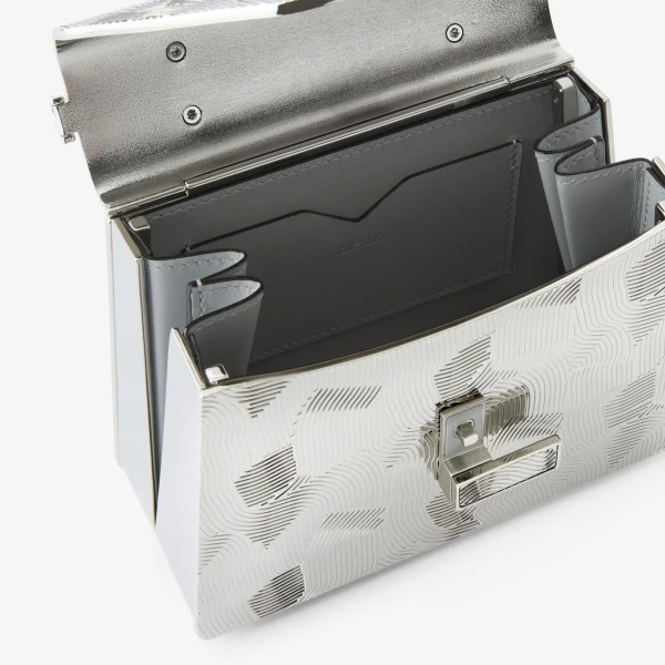 Valextra Iside Crossbody Minaudiere Bag in Silver | Shoulder & Crossbody Bags | Luxury Shoes 