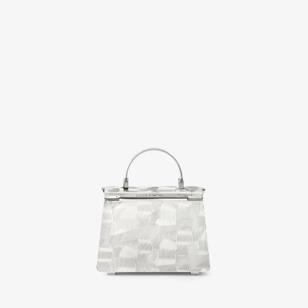 Valextra Iside Crossbody Minaudiere Bag in Silver | Shoulder & Crossbody Bags | Luxury Shoes 