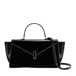 Valextra Iside Editor Gloss Top Handle Medium Bag in Black | Totes & Top-Handle Bags | Luxury Shoes 