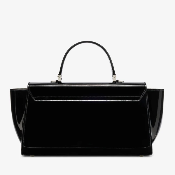 Valextra Iside Editor Gloss Top Handle Medium Bag in Black | Totes & Top-Handle Bags | Luxury Shoes 