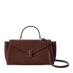 Valextra Iside Editor Senso Top Handle Medium Bag in Chocolate Brown | Totes & Top-Handle Bags | Luxury Shoes 