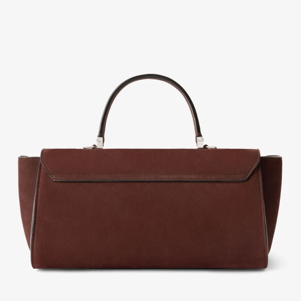 Valextra Iside Editor Senso Top Handle Medium Bag in Chocolate Brown | Totes & Top-Handle Bags | Luxury Shoes 