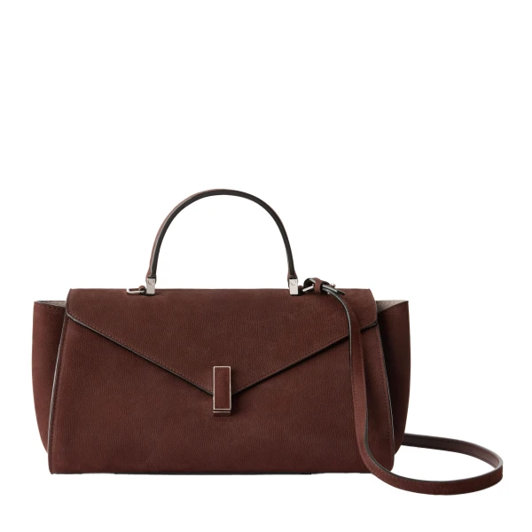 Iside Editor Senso Top Handle Medium Bag in Chocolate Brown