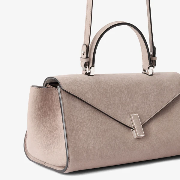 Valextra Iside Editor Senso Top Handle Medium Bag in Nude Pink | Totes & Top-Handle Bags | Luxury Shoes 