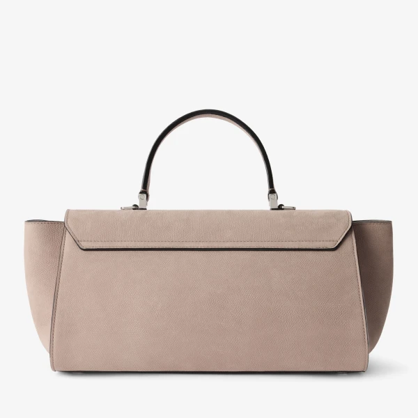 Valextra Iside Editor Senso Top Handle Medium Bag in Nude Pink | Totes & Top-Handle Bags | Luxury Shoes 