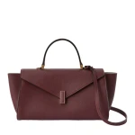 Valextra Iside Editor Top Handle Medium Bag in Claret Red | Totes & Top-Handle Bags | Luxury Shoes 