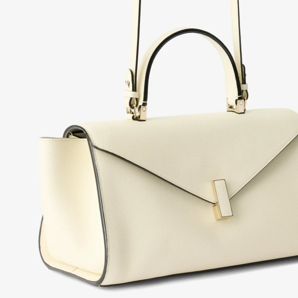 Valextra Iside Editor Top Handle Medium Bag in Pergamena White | Totes & Top-Handle Bags | Luxury Shoes 