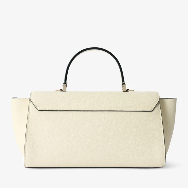 Valextra Iside Editor Top Handle Medium Bag in Pergamena White | Totes & Top-Handle Bags | Luxury Shoes 