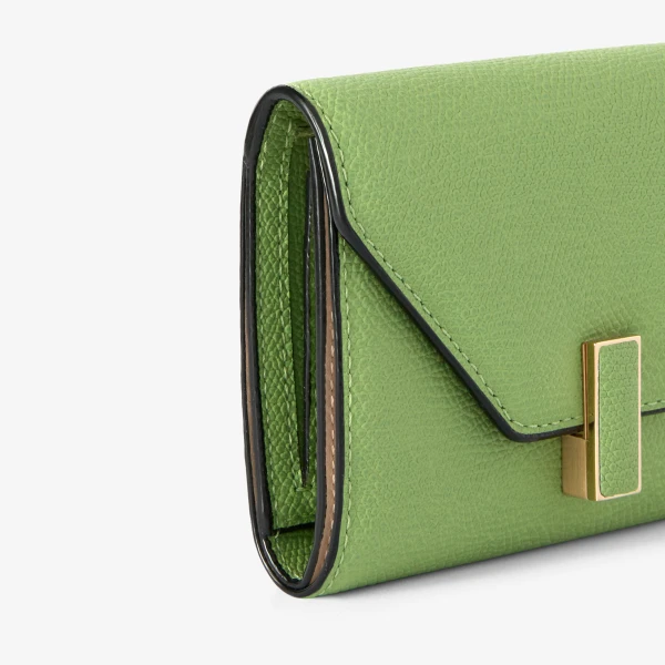 Valextra Iside Fold Wallet in Aloe Green | Wallets & Purses | Luxury Shoes 