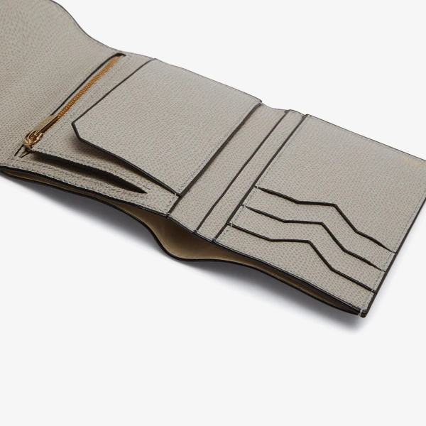 Valextra Iside Fold Wallet in Ash Grey | Wallets & Purses | Luxury Shoes 