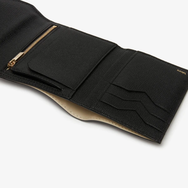 Valextra Iside Fold Wallet in Black | Wallets & Purses | Luxury Shoes 
