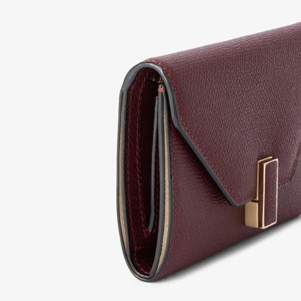 Valextra Iside Fold Wallet in Claret Red | Wallets & Purses | Luxury Shoes 