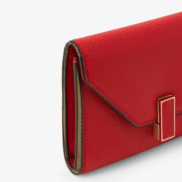 Valextra Iside Fold Wallet in Crimson Red | Wallets & Purses | Luxury Shoes 