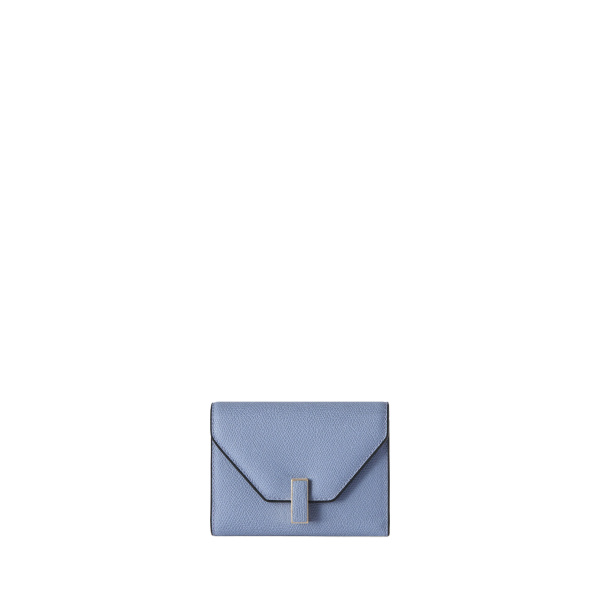 Valextra Iside Fold Wallet in Hydrangea Blue | Wallets & Purses | Luxury Shoes 
