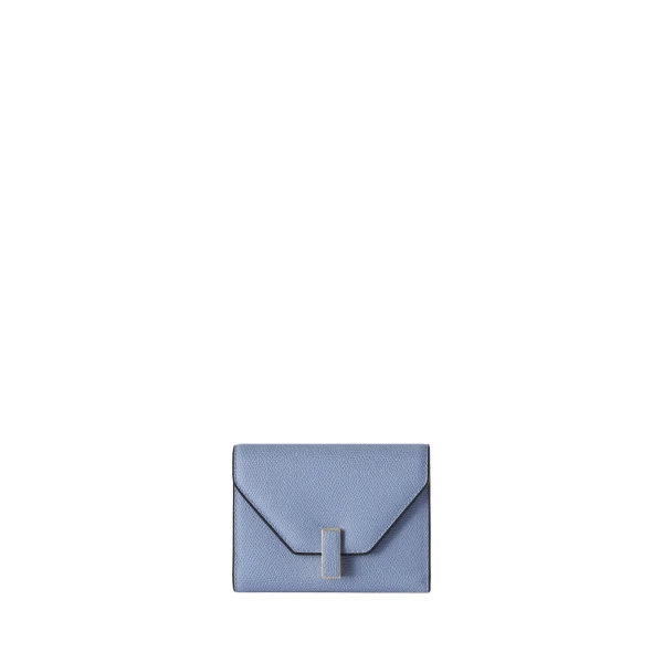Valextra Iside Fold Wallet in Hydrangea Blue | Wallets & Purses | Luxury Shoes 